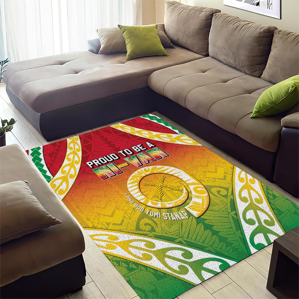 Vanuatu Area Rug Proud To Be A Ni-Van With Tribal Pattern