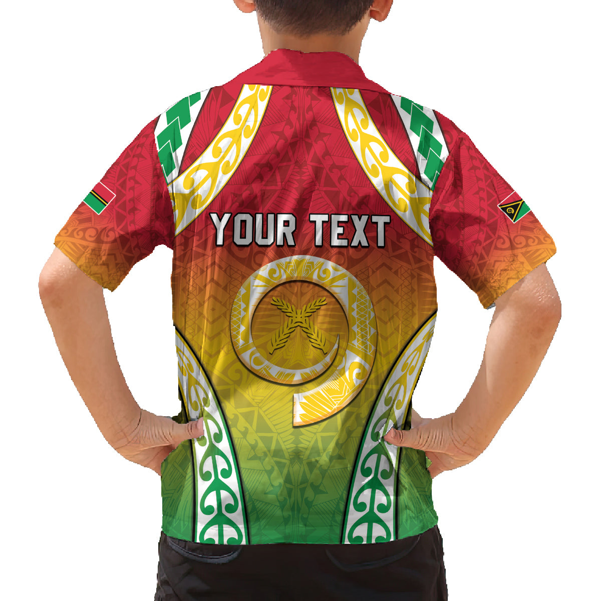 Personalised Vanuatu Family Matching Off The Shoulder Long Sleeve Dress and Hawaiian Shirt Proud To Be A Ni-Van With Tribal Pattern LT05 - Polynesian Pride