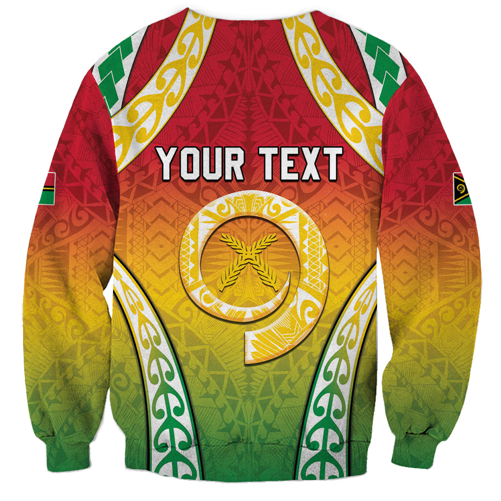 Personalised Vanuatu Sweatshirt Proud To Be A Ni-Van With Tribal Pattern
