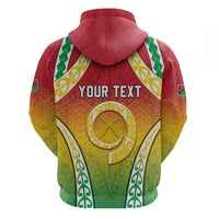 Personalised Vanuatu Zip Hoodie Proud To Be A Ni-Van With Tribal Pattern