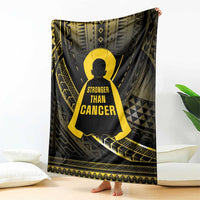 Polynesia Childhood Cancer Awareness Blanket You Are Stronger Than Cancer