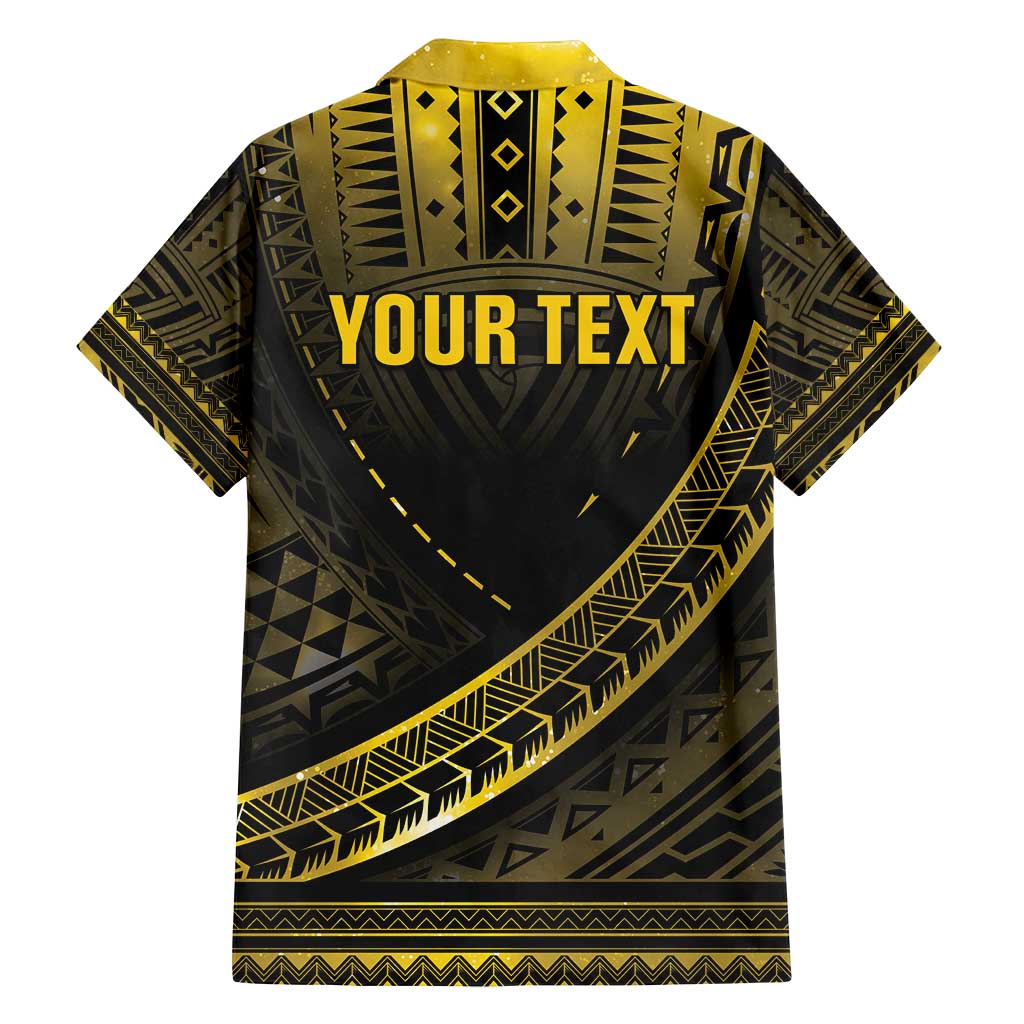 Personalised Polynesia Childhood Cancer Awareness Family Matching Summer Maxi Dress and Hawaiian Shirt You Are Stronger Than Cancer LT05 - Polynesian Pride