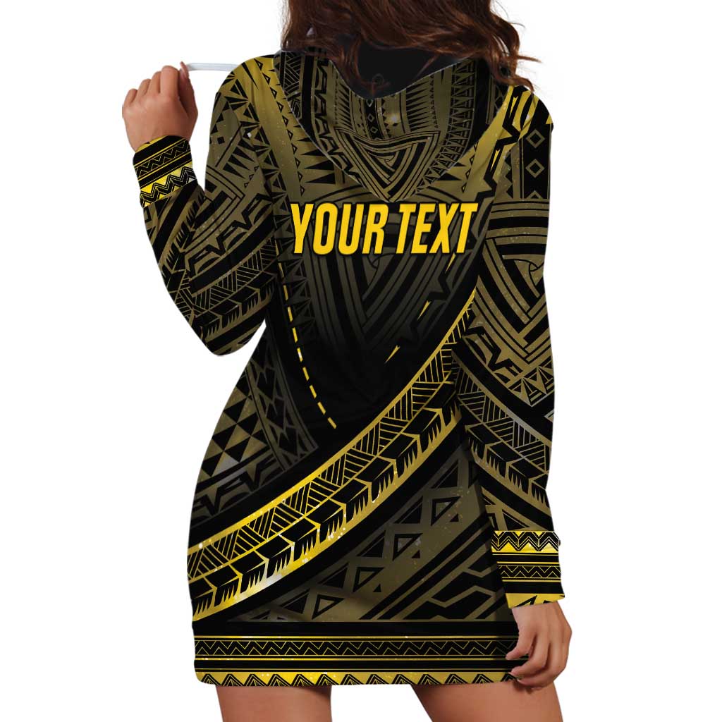 Personalised Polynesia Childhood Cancer Awareness Hoodie Dress You Are Stronger Than Cancer LT05 - Polynesian Pride