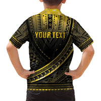 Personalised Polynesia Childhood Cancer Awareness Kid Hawaiian Shirt You Are Stronger Than Cancer LT05 - Polynesian Pride