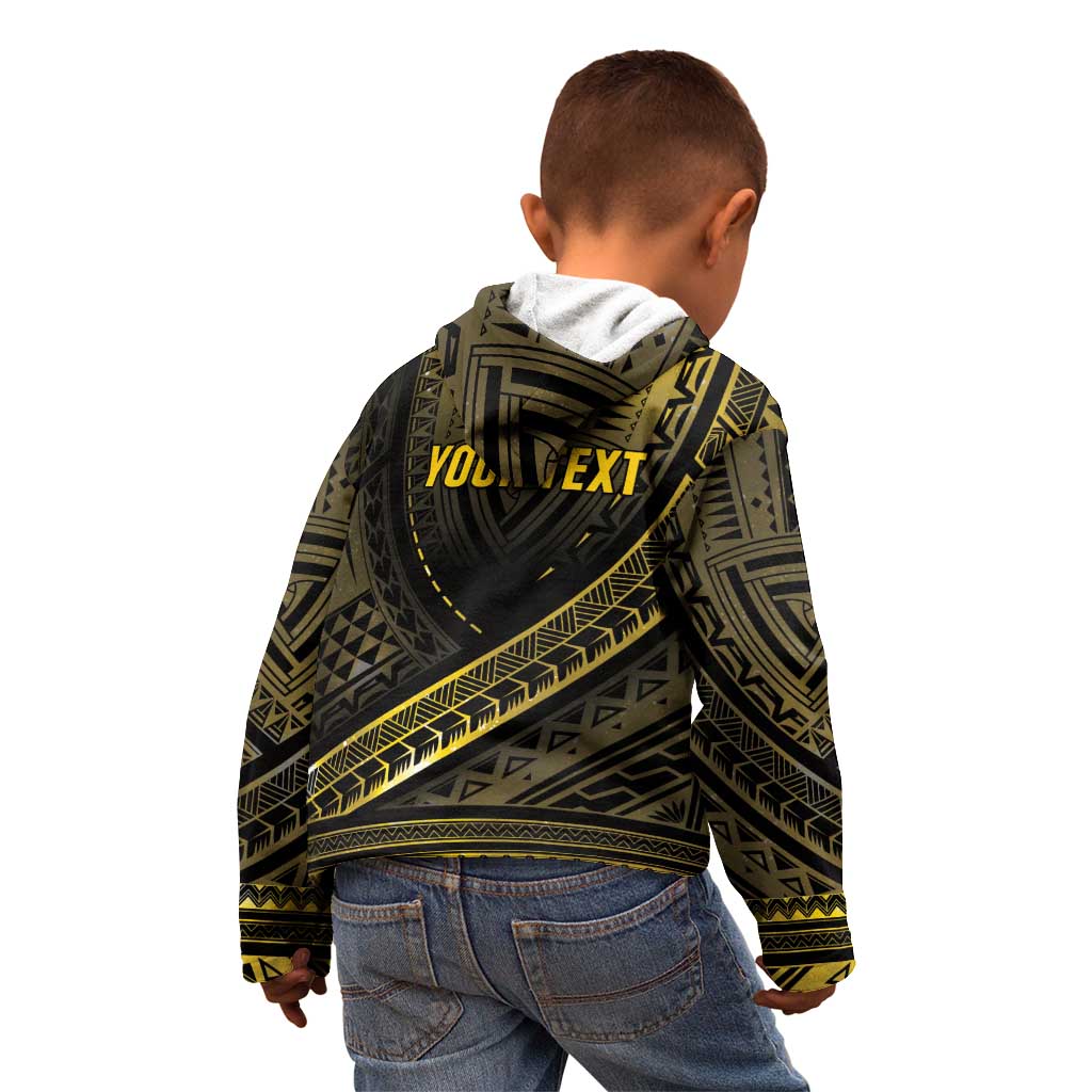 Personalised Polynesia Childhood Cancer Awareness Kid Hoodie You Are Stronger Than Cancer