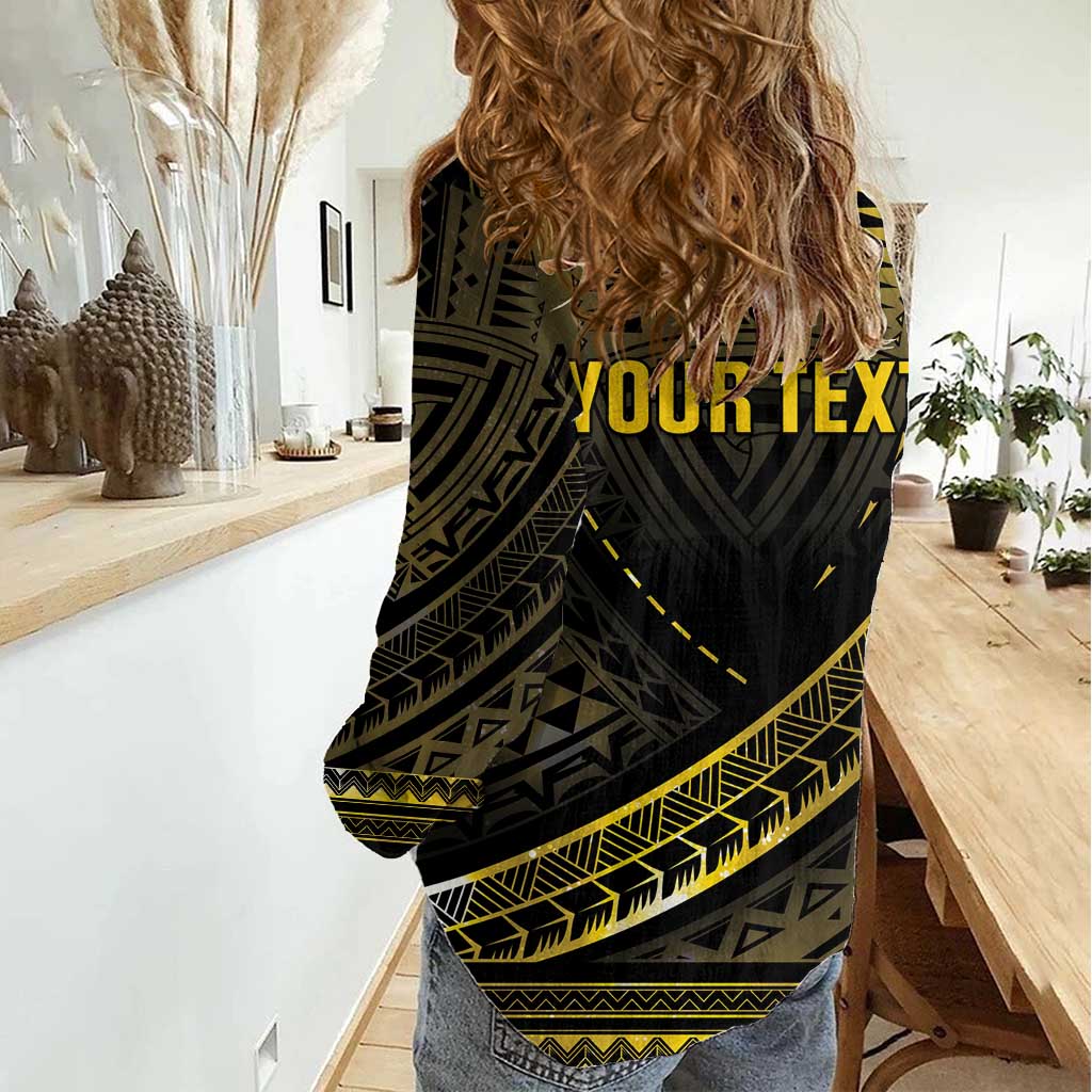 Personalised Polynesia Childhood Cancer Awareness Women Casual Shirt You Are Stronger Than Cancer LT05 - Polynesian Pride