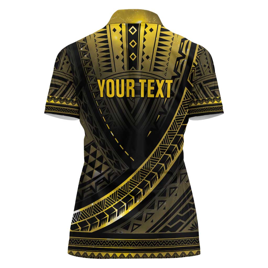 Personalised Polynesia Childhood Cancer Awareness Women Polo Shirt You Are Stronger Than Cancer LT05 - Polynesian Pride