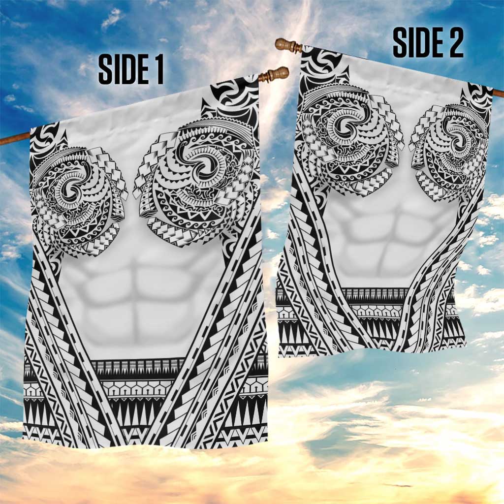 Polynesian Tattoo Inspired Cosplay Costume Garden Flag Tribal Warrior White LT05 - Polynesian Pride