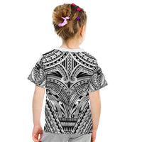 Polynesian Tattoo Inspired Cosplay Costume Kid T Shirt Tribal Warrior White LT05 - Polynesian Pride