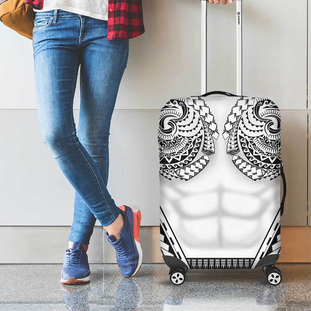 Polynesian Tattoo Inspired Cosplay Costume Luggage Cover Tribal Warrior White LT05 - Polynesian Pride