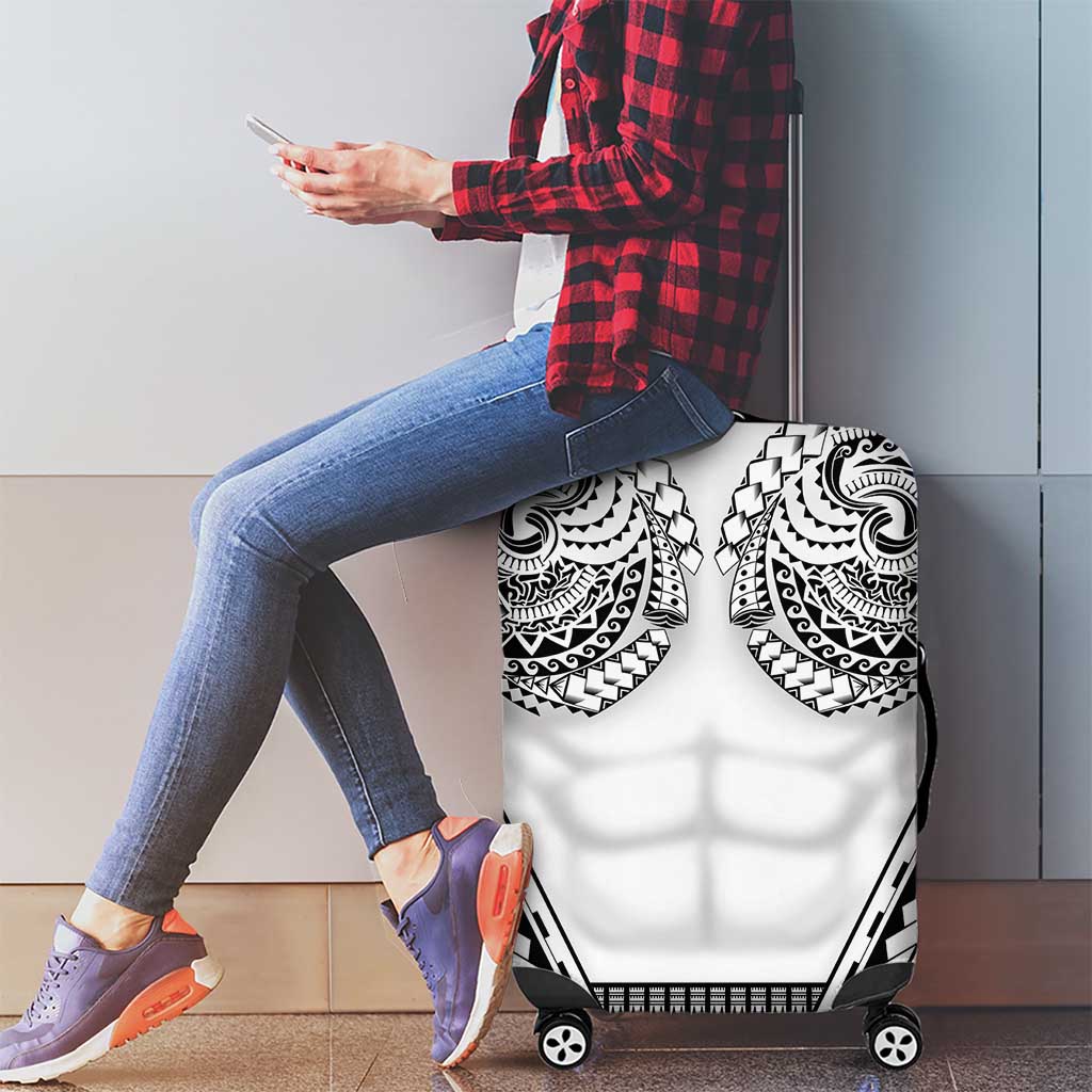 Polynesian Tattoo Inspired Cosplay Costume Luggage Cover Tribal Warrior White LT05 - Polynesian Pride