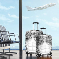 Polynesian Tattoo Inspired Cosplay Costume Luggage Cover Tribal Warrior White LT05 - Polynesian Pride