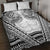 Polynesian Tattoo Inspired Cosplay Costume Quilt Bed Set Tribal Warrior White - Polynesian Pride