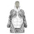 Polynesian Tattoo Inspired Cosplay Costume Wearable Blanket Hoodie Tribal Warrior White - Polynesian Pride