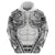 Polynesian Tattoo Inspired Cosplay Costume Zip Hoodie Tribal Warrior White - Polynesian Pride