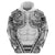 Polynesian Tattoo Inspired Cosplay Costume Zip Hoodie Tribal Warrior White - Polynesian Pride