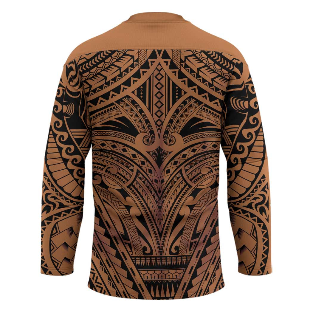 Polynesian Tattoo Inspired Cosplay Costume Hockey Jersey Tribal Warrior - Polynesian Pride