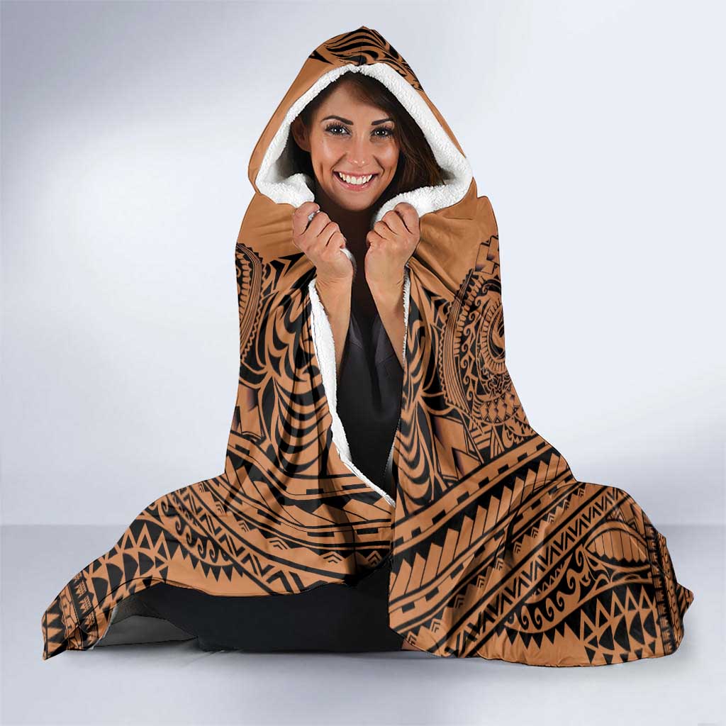 Polynesian Tattoo Inspired Cosplay Costume Hooded Blanket Tribal Warrior LT05 - Polynesian Pride