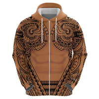 Polynesian Tattoo Inspired Cosplay Costume Hoodie Tribal Warrior - Polynesian Pride