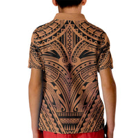 Polynesian Tattoo Inspired Cosplay Costume Kid Polo Shirt Tribal Warrior LT05 - Polynesian Pride