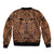 Polynesian Tattoo Inspired Cosplay Costume Sleeve Zip Bomber Jacket Tribal Warrior - Polynesian Pride
