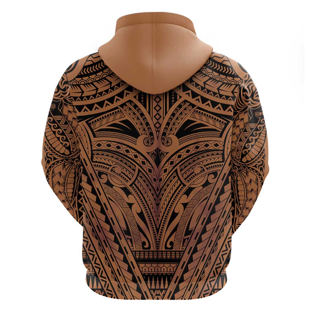 Polynesian Tattoo Inspired Cosplay Costume Zip Hoodie Tribal Warrior LT05 - Polynesian Pride