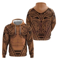 Polynesian Tattoo Inspired Cosplay Costume Zip Hoodie Tribal Warrior LT05 - Polynesian Pride