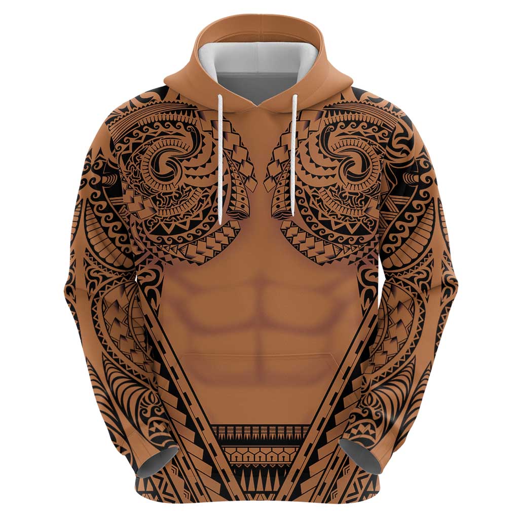 Polynesian Tattoo Inspired Cosplay Costume Zip Hoodie Tribal Warrior LT05 - Polynesian Pride