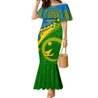 malampa-day-family-matching-mermaid-dress-and-hawaiian-shirt-sand-drawing-vanuatuan-pattern