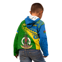 Malampa Day Kid Hoodie Sand Drawing Vanuatuan Pattern LT05 - Polynesian Pride