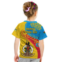 Torba Day Kid T Shirt Sand Drawing Vanuatuan Pattern LT05 - Polynesian Pride