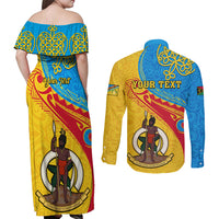 personalized-torba-day-couples-matching-off-shoulder-maxi-dress-and-long-sleeve-button-shirts-sand-drawing-vanuatuan-pattern