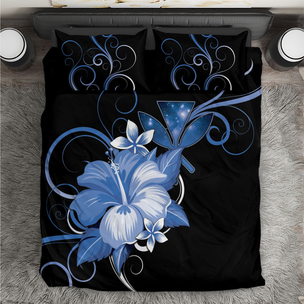 Hawaii Makahiki Kanaka Maoli Bedding Set Blue Hibiscus Floral Vibes LT05 Blue - Polynesian Pride