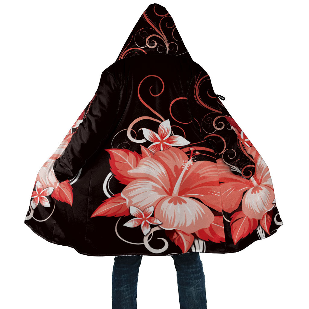 Hawaii Makahiki Kanaka Maoli Cloak Red Hibiscus Floral Vibes LT05 Unisex Red - Polynesian Pride