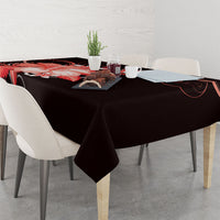 Hawaii Makahiki Kanaka Maoli Tablecloth Red Hibiscus Floral Vibes LT05 - Polynesian Pride