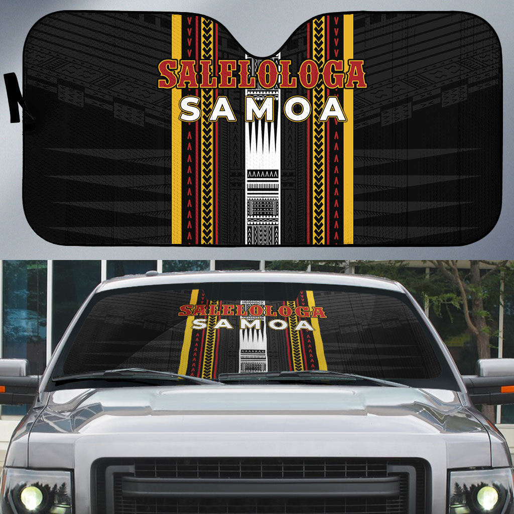 Salelologa Samoa Auto Sun Shade Samoan Tribal Pattern