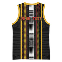 Personalised Salelologa Samoa Basketball Jersey Samoan Tribal Pattern
