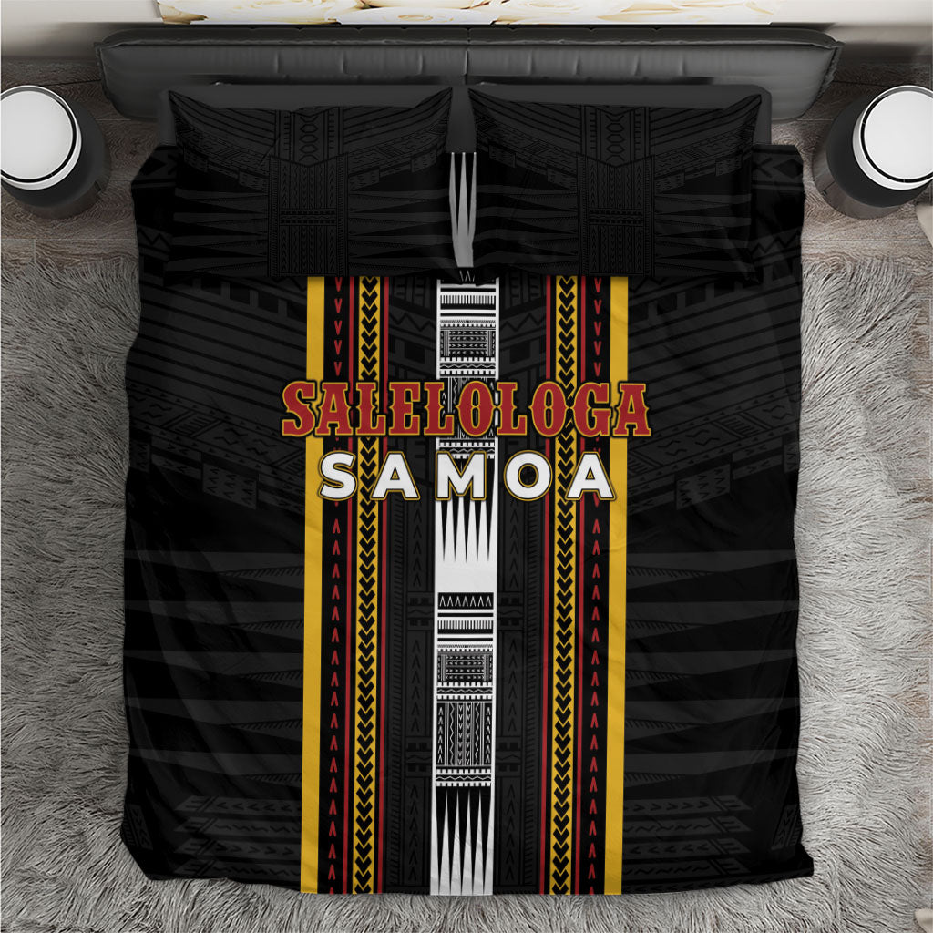 Salelologa Samoa Bedding Set Samoan Tribal Pattern LT05 Black - Polynesian Pride