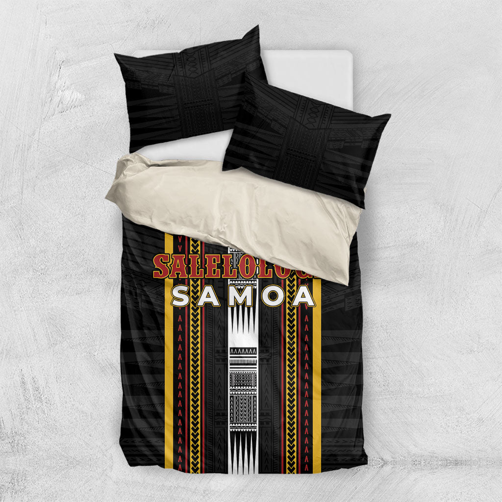 Salelologa Samoa Bedding Set Samoan Tribal Pattern LT05 US Twin 172cm x 218cm Black - Polynesian Pride
