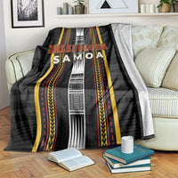Salelologa Samoa Blanket Samoan Tribal Pattern LT05 Black - Polynesian Pride