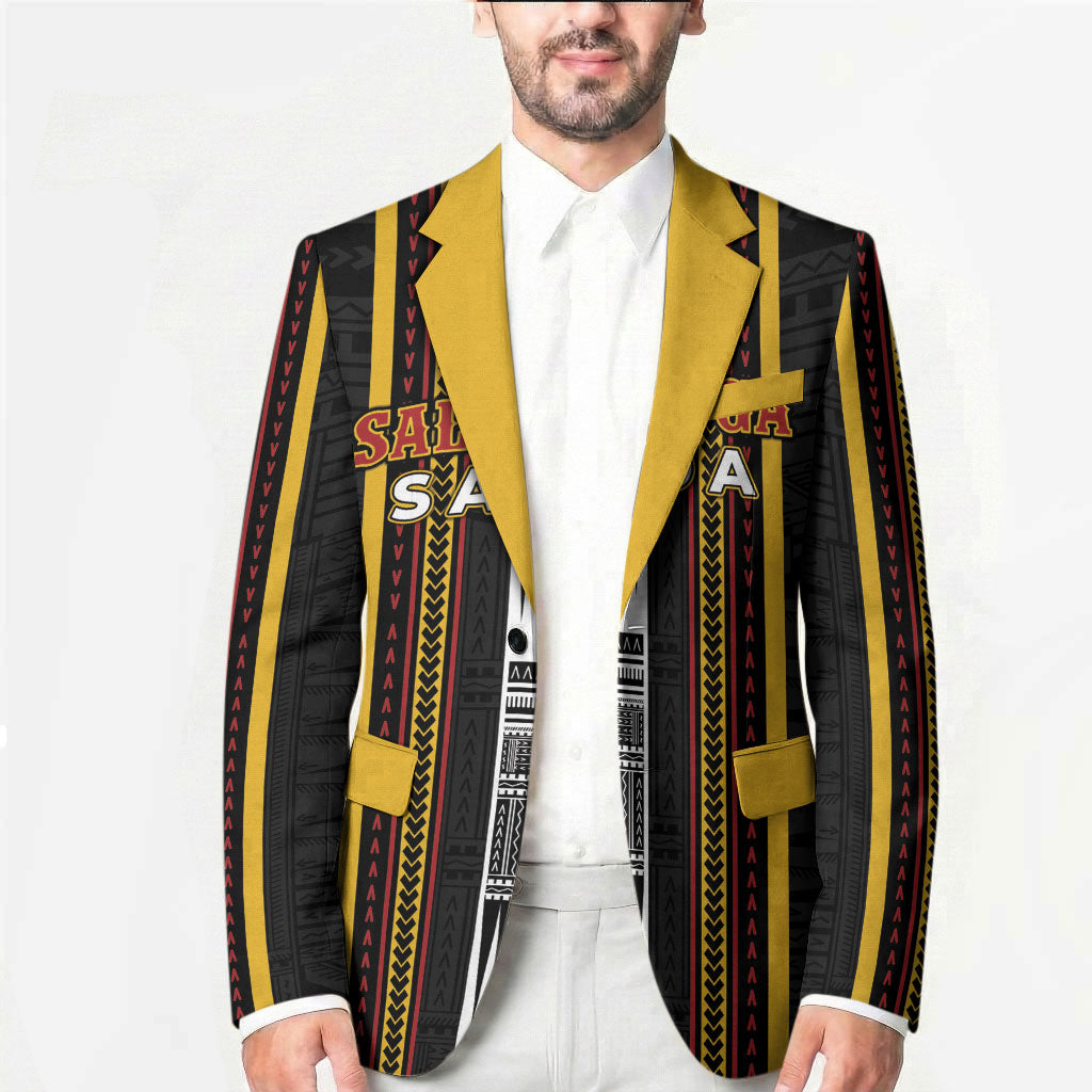 Personalised Salelologa Samoa Blazer Samoan Tribal Pattern LT05 - Polynesian Pride