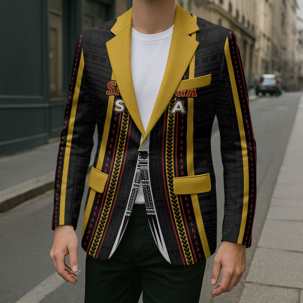 Personalised Salelologa Samoa Blazer Samoan Tribal Pattern LT05 - Polynesian Pride