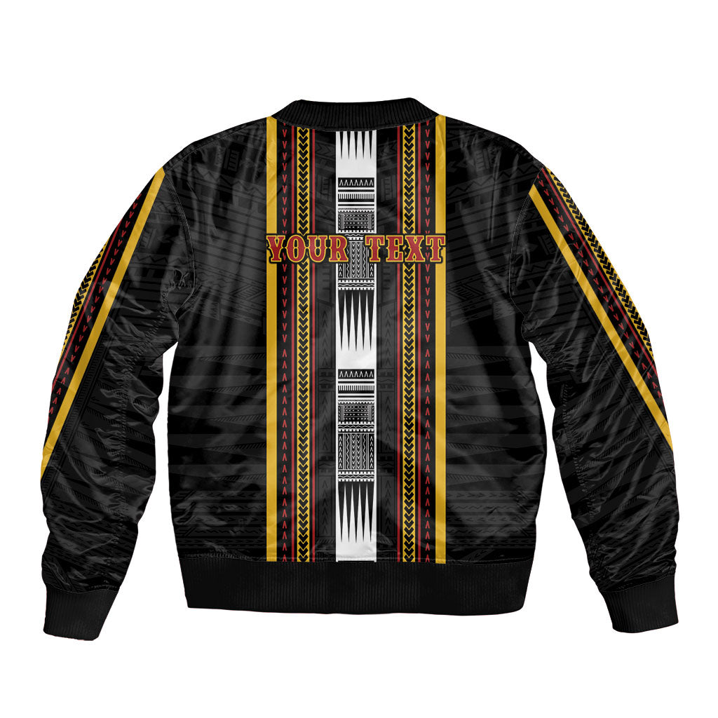 Personalised Salelologa Samoa Bomber Jacket Samoan Tribal Pattern LT05 - Polynesian Pride