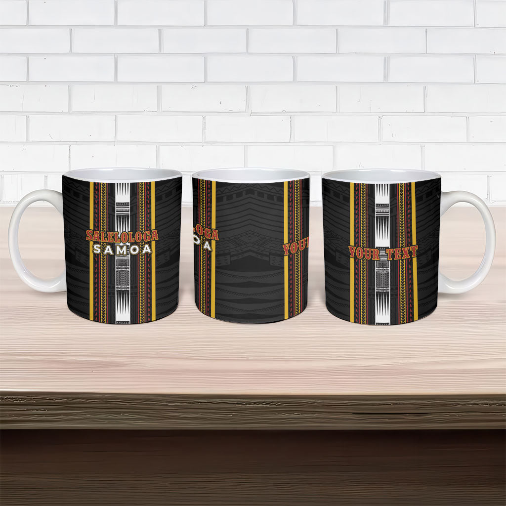Personalised Salelologa Samoa Ceramic Mug Samoan Tribal Pattern LT05 - Polynesian Pride