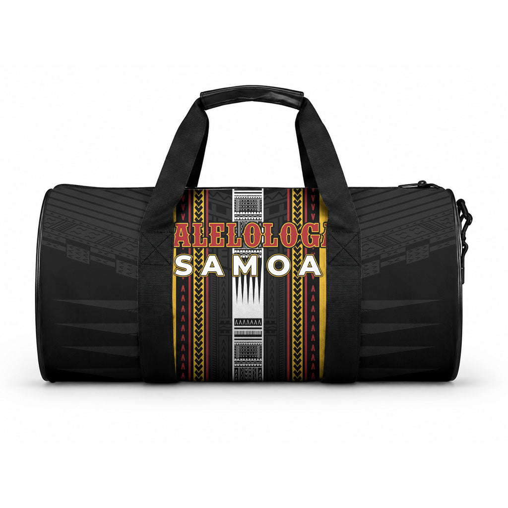 Salelologa Samoa Duffle Bag Samoan Tribal Pattern LT05 One size Black - Polynesian Pride