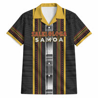 Personalised Salelologa Samoa Hawaiian Shirt Samoan Tribal Pattern LT05 Black - Polynesian Pride