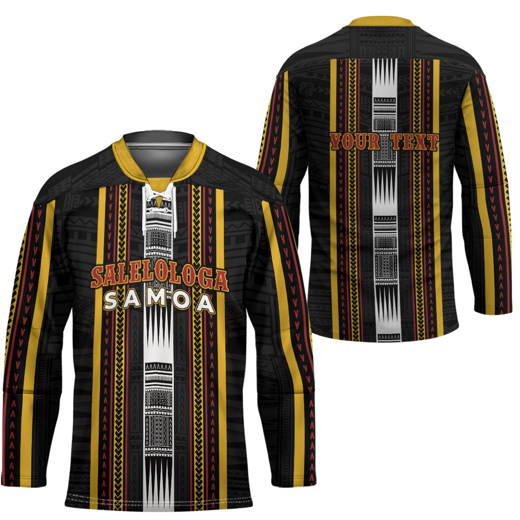 Personalised Salelologa Samoa Hockey Jersey Samoan Tribal Pattern LT05 - Polynesian Pride