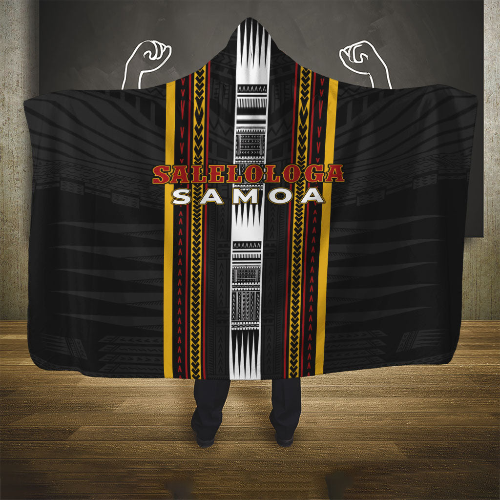Salelologa Samoa Hooded Blanket Samoan Tribal Pattern LT05 - Polynesian Pride