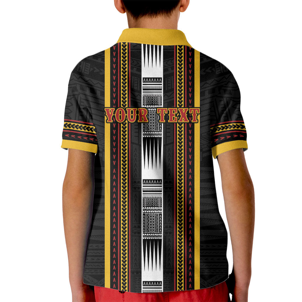 Personalised Salelologa Samoa Kid Polo Shirt Samoan Tribal Pattern LT05 - Polynesian Pride
