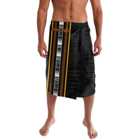 Personalised Salelologa Samoa Lavalava Samoan Tribal Pattern LT05 Black - Polynesian Pride